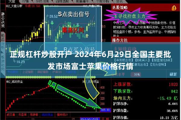 正规杠杆炒股开户 2024年6月29日全国主要批发市场富士苹果价格行情