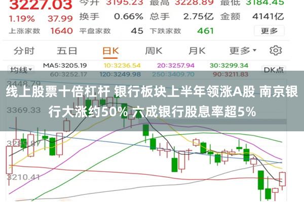 线上股票十倍杠杆 银行板块上半年领涨A股 南京银行大涨约50% 六成银行股息率超5%