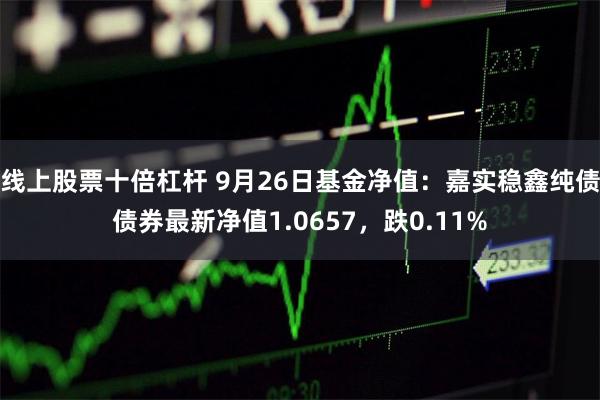 线上股票十倍杠杆 9月26日基金净值：嘉实稳鑫纯债债券最新净值1.0657，跌0.11%